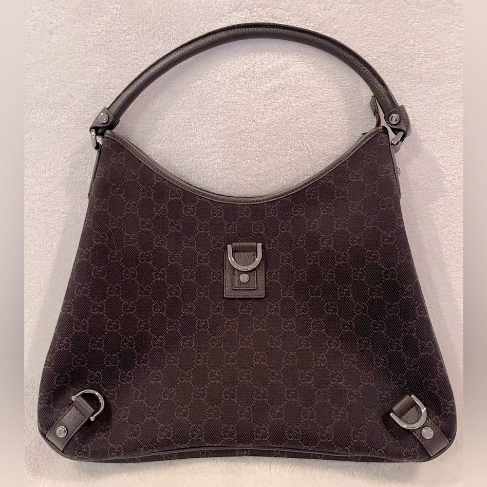 Gucci Abbey D-ring Hobo GG Canvas Large - Picture 1 of 13
